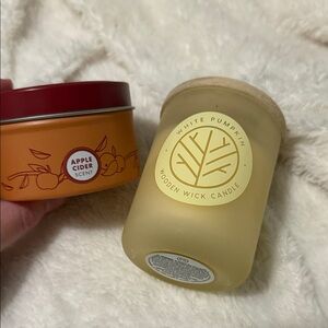 NWT Fall Candle Duo - Mrs. Meyer’s Apple Cider and White Pumpkin